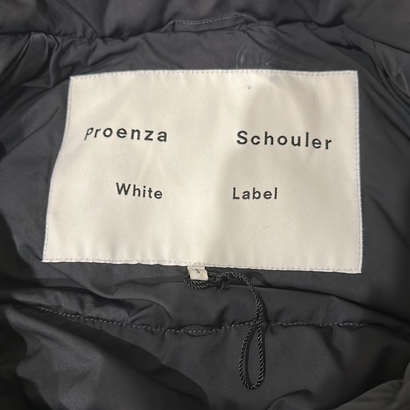 Proenza Schouler Matte Black Short Puffer with Tie Belt Rare - Picture 7 of 7